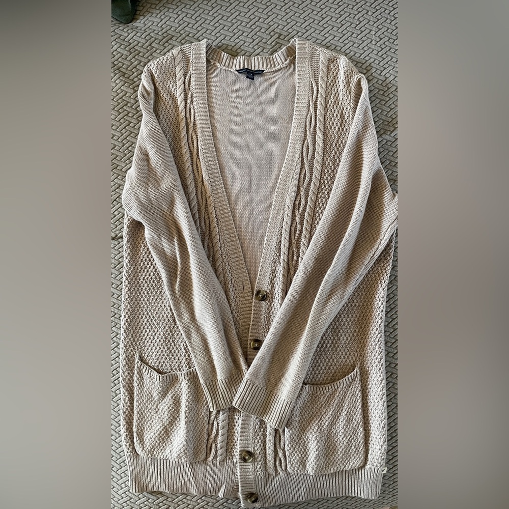 AE Cozy Cable-Knit Cardigan